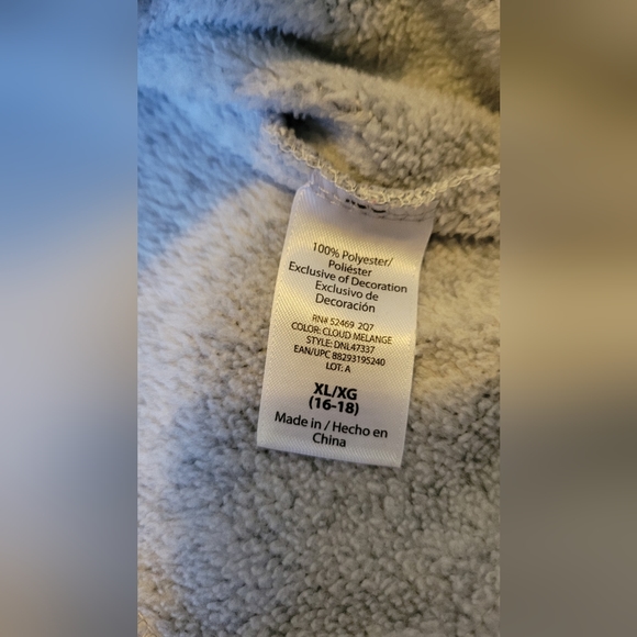 NWOT Danskin Women's Double Collar Full Zip Jacket XL SUPER SOFT GRAY - Picture 3 of 9